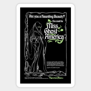 Miss Ghost America (White) Magnet